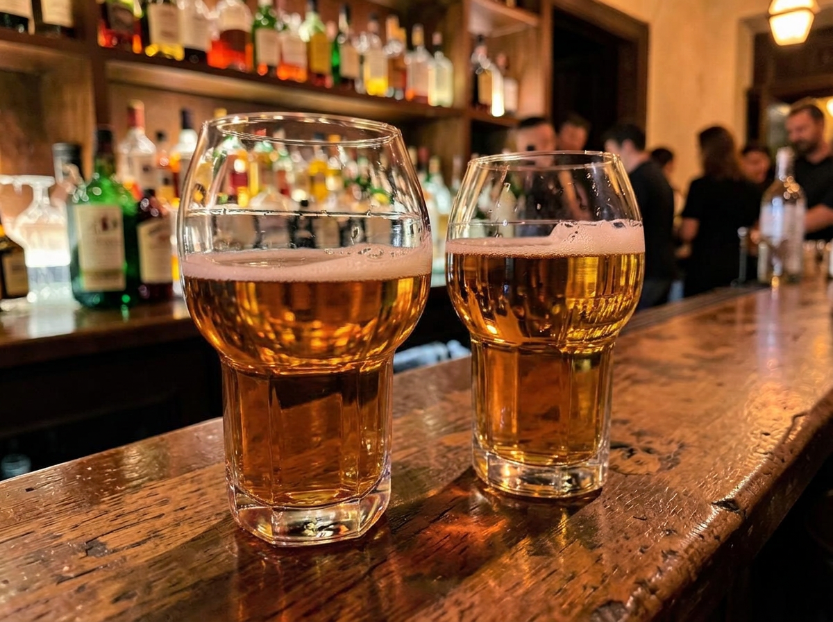 Cañas y vermut en la barra